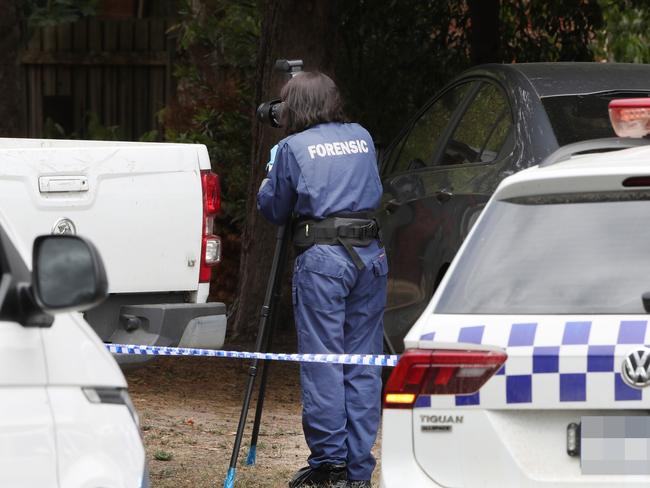 MOUNT HELEN, AUSTRALIA. NewsWire Photos. 28 DECEMBER 2024. Crime scene at Mount Helen  where a woman has been arrested after she allegedly stabbed a man to death.. Picture: NewsWire/ David Crosling