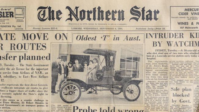 MEMORIES: A youthful Bob Trevan onsite with the oldest 'T' model Ford in the country, circa 1964.