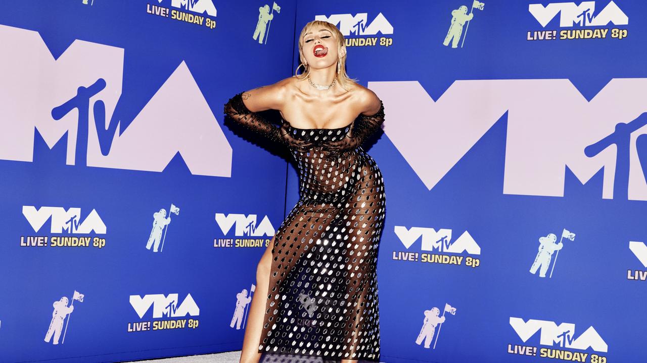 Just being Miley at last year’s MTV VMAs. Picture: Getty