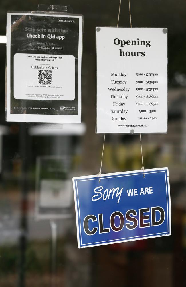 Businesses won’t have to close for a deep clean if identified as a Covid exposure site. Picture: Brendan Radke