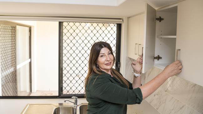 SDA Queensland director Deborah Segeren in a Middle Ridge home purpose built to cater to the needs of people with a mental disability. Picture: Kevin Farmer