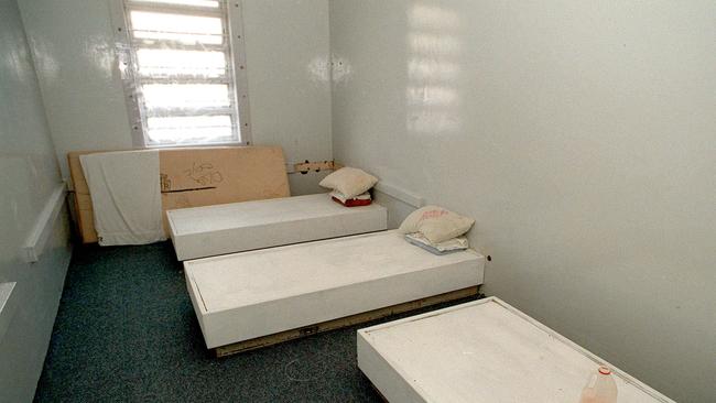 Inside the Sir Leslie Wilson Youth Detention Centre in 1999.