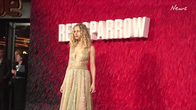 Jennifer Lawrence arrives at the Red Sparrow European Premiere