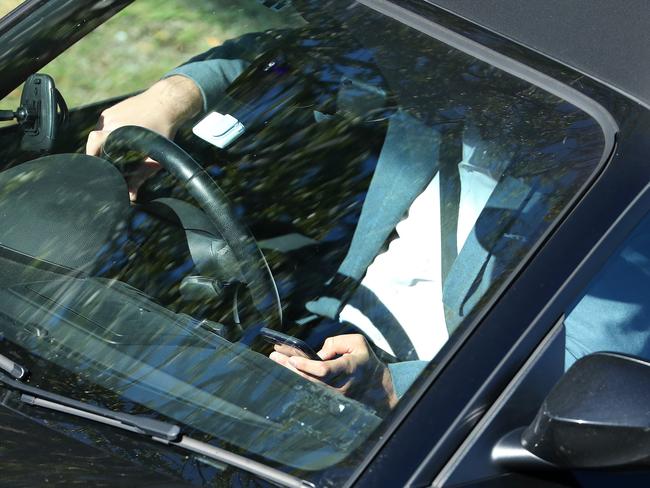 The new laws will increase the penalty for text-driving to five demerit points. Picture: Liam Kidston.