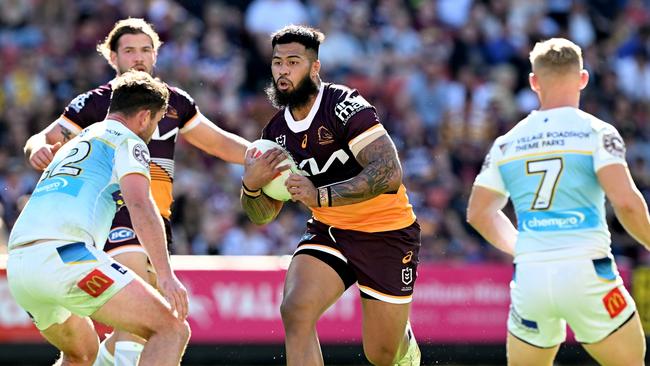 Payne Haas has re-signed with the Broncos. Picture: Getty Images