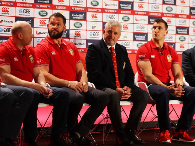 The Lions coaching and management team. Picture: Getty Images.