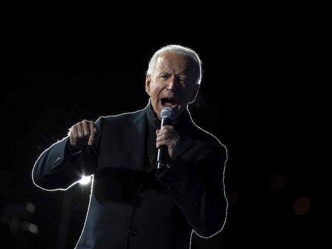 Joe Biden warned the future of the country was at stake. Picture: AFP