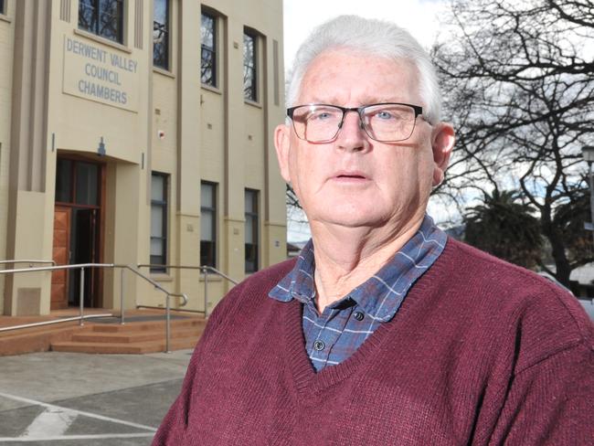 Wayne Shoobridge is running deputy mayor of the Derwent Valley Council. Picture: FIONA HARDING