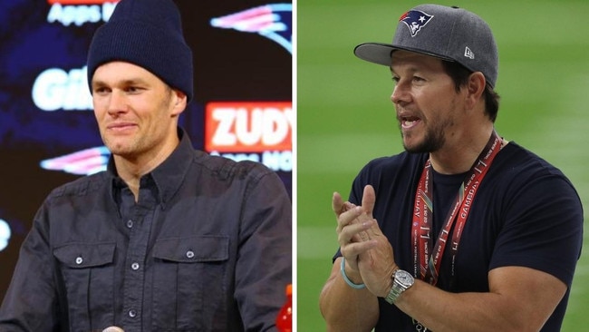 Tom Brady and Mark Wahlberg. Photo: Getty, Patrick Smith.