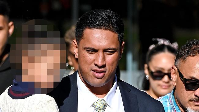 Former Queensland and Gold Coast Titans player Oshae Jackson Tuiasau has pleaded not guilty. Picture: NewsWire / John Gass
