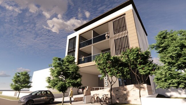 Artist visualisations of a seven residence proposal for Prospect Road. Picture: Marchese Partners