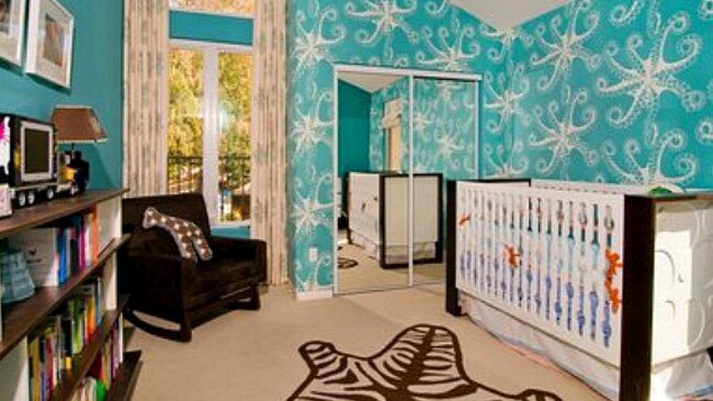 Tori Spelling’s highly stylised nursery.