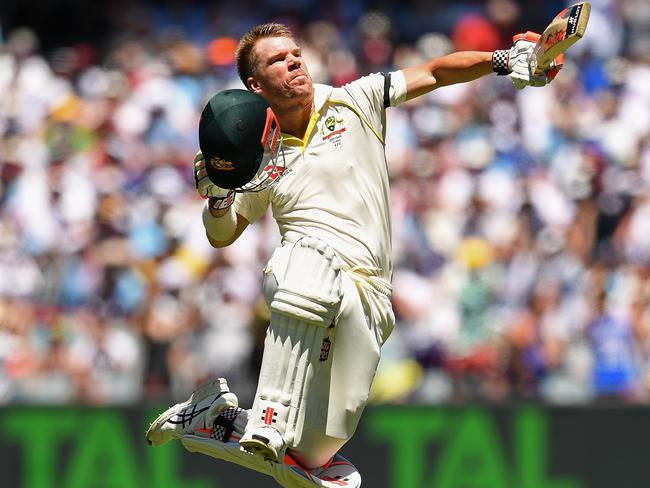 Warner scored a century in the home 2017 Ashes series at the MCG. Picture: Quinn Rooney – CA/Cricket Australia via Getty Images/Getty Images