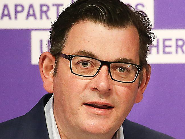 MELBOURNE, AUSTRALIA-NewsWire Photos SEPTEMBER 28, 2020 : Victorian Premier Daniel Andrews announcing the latest COVID-19 infections across the state which continue to fall in the second wave. Picture : NCA / NewsWire / Ian Currie