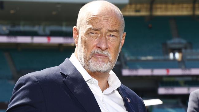 DAILY TELEGRAPH 3RD JANUARY 2023Pictured at the Sydney Cricket Ground at Moore Park in Sydney is Seven NetworkÃs Lewis Martin and Cricket Australia CEO Nick Hockley at the announcement of a broadcast deal between Cricket Australia, Foxtel and Channel 7.Picture: Richard Dobson