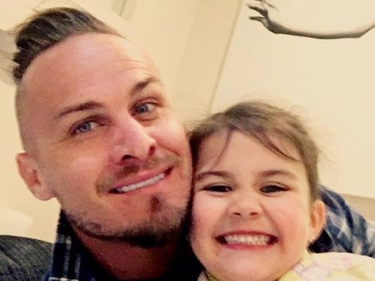 Matt Cooper and his daughter Starr. Picture: Instagram