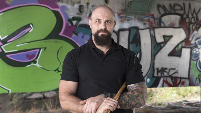 Daniel Jones is setting up a “community response group” to help people in danger, but the idea has been discouraged by police. Picture: Ellen Smith