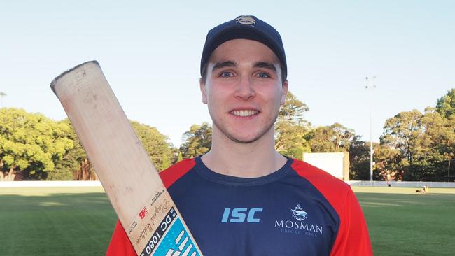 Young Mosman cricketer Matt Moran. Pic: Supplied