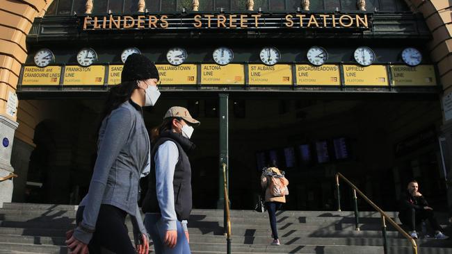 A jump in virus cases in Melbourne added to jitters on the local market. Picture: Aaron Francis/The Australian.