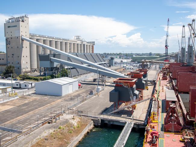 Materials arrive via cement carrier ships which currently berth on average once every 16 days. Picture Thomas Lisson