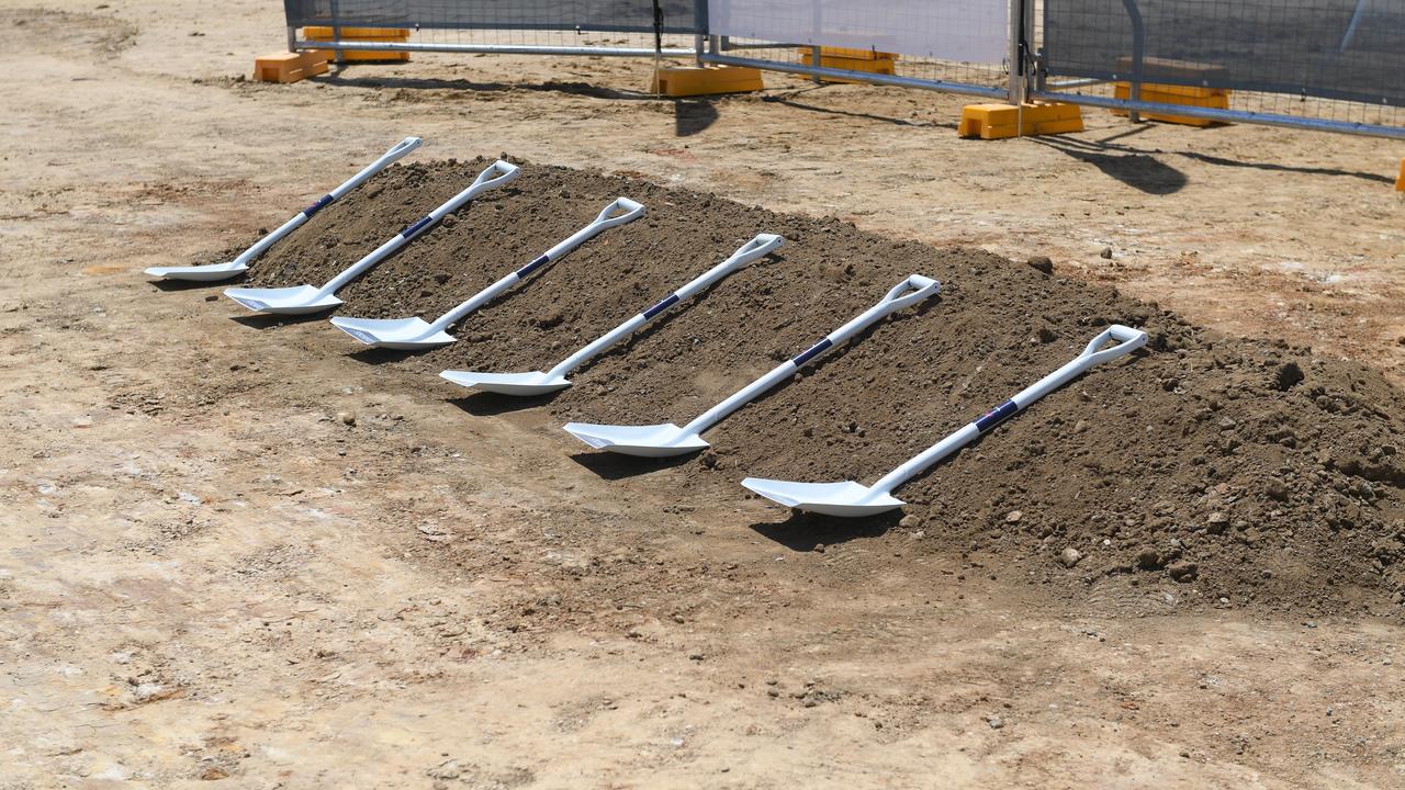 Sod turning of the Yamanto Central Shopping Centre.