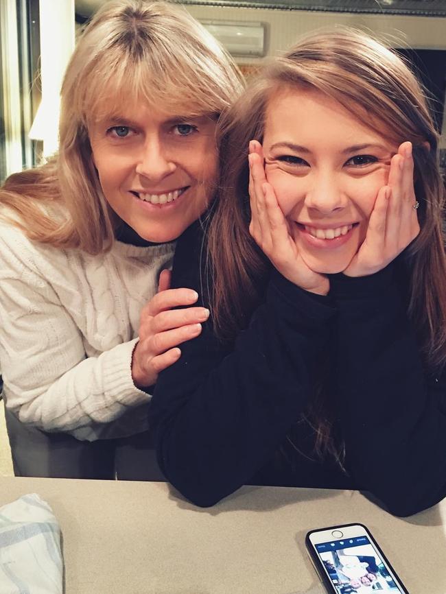 Bindi Irwin gushes over mother Terri ... “Mother’s Day is still a few weeks away but I just can’t wait any longer to post this photo and share what a beautiful woman my mum truly is. Never in my life have I met someone as kind, patient and strong as my mum. Every day I watch her take on so much, caring for everyone around her and continuing my dad’s legacy ... I’m unbelievably blessed and grateful every single day to have a mum as breathtakingly gorgeous and kind-hearted as she is. I love you so much Mumma. Forever.” Picture: @bindisueirwin/Instagram