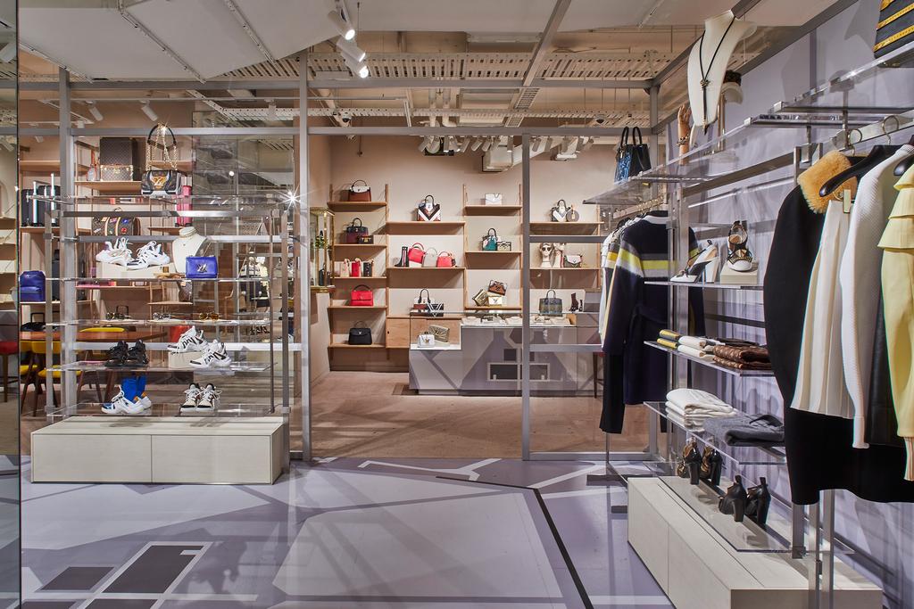 Louis Vuitton luxury goods store in George Street Sydney City