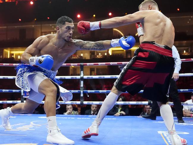 Opetaia has beaten formidable veteran Mairis Briedis twice in two world title fights. Picture: Nick Potts/PA Images via Getty Images