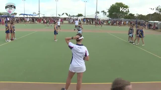 Replay: Netball Queensland Junior State Age Titles Day 1 - Townsville White v Southport-Carrara White (U14)