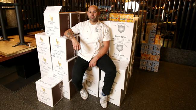 Star chef Shane Delia is furious that the Andrews government has backpedalled on moves to allow up to 50 people in hospitality venues after a new coronavirus outbreak. Picture: Stuart McEvoy