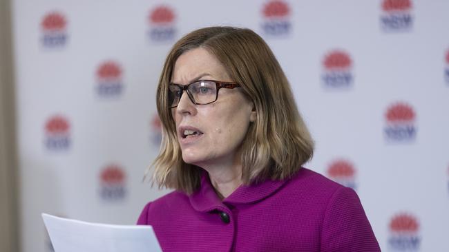 NSW chief health officer Kerry Chant on Tuesday as the outbreak worsens. Picture: Brook Mitchell/Getty Images