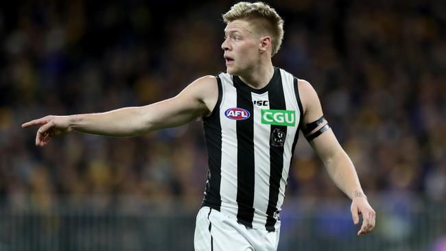 Jordan de Goey looms as a match-winner for Collingwood.