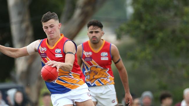 Darcy Griffin starred against Glenroy. Picture: Hamish Blair