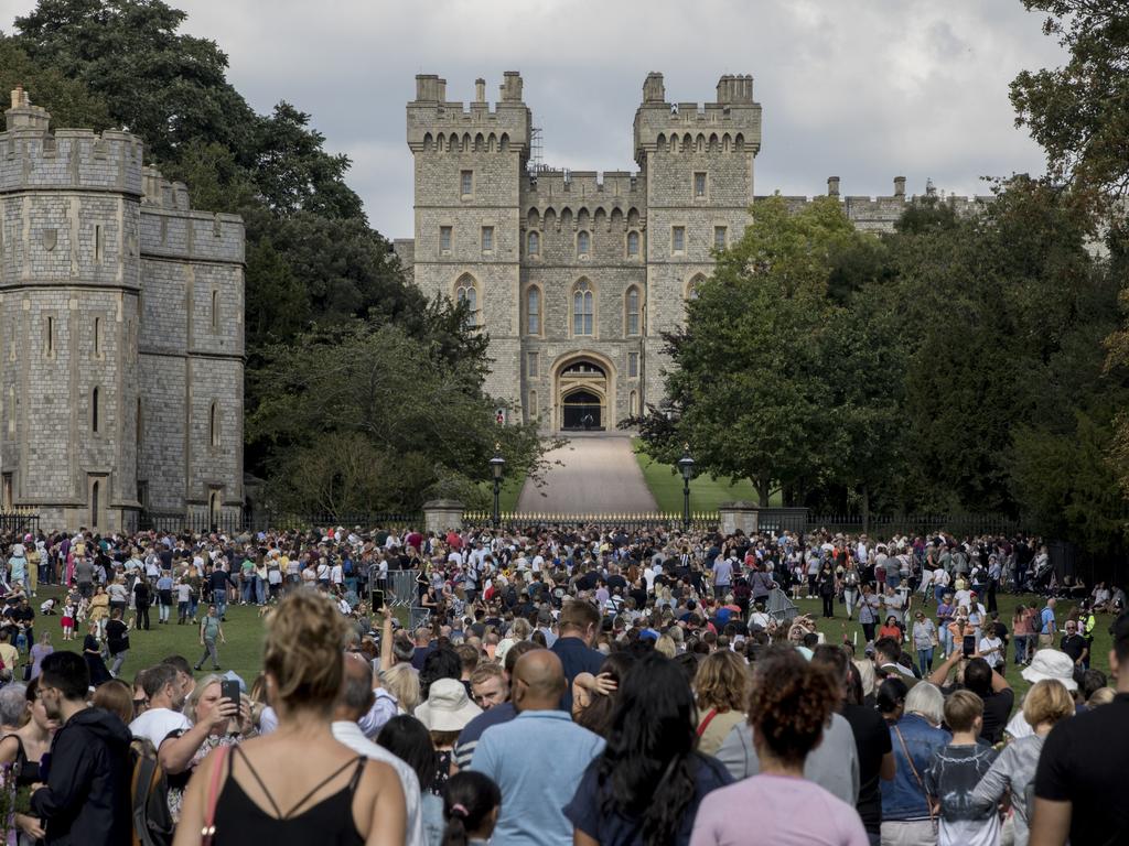 Crowds in Windsor have joined together for the proclamation of King Charles III, as official announcements of the new Monarch are made across the country. Photo:Ella Pellegrini