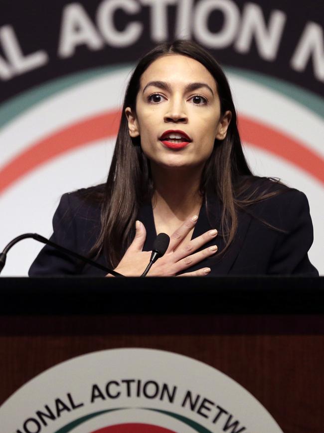 Alexandria Ocasio-Cortez. Picture: AP 