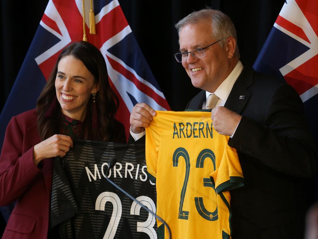 Scott Morrison has accused outside influences of seeking to divide Australia and New Zealand in pointed comments aimed at China. Picture: NCA Newswire/Picture Calum Robertson