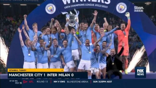 City celebrate first ever Champions League title!