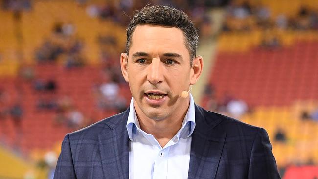 Billy Slater now almost as quick behind the camera as he was on the field. Picture: Dave Hunt/AAP