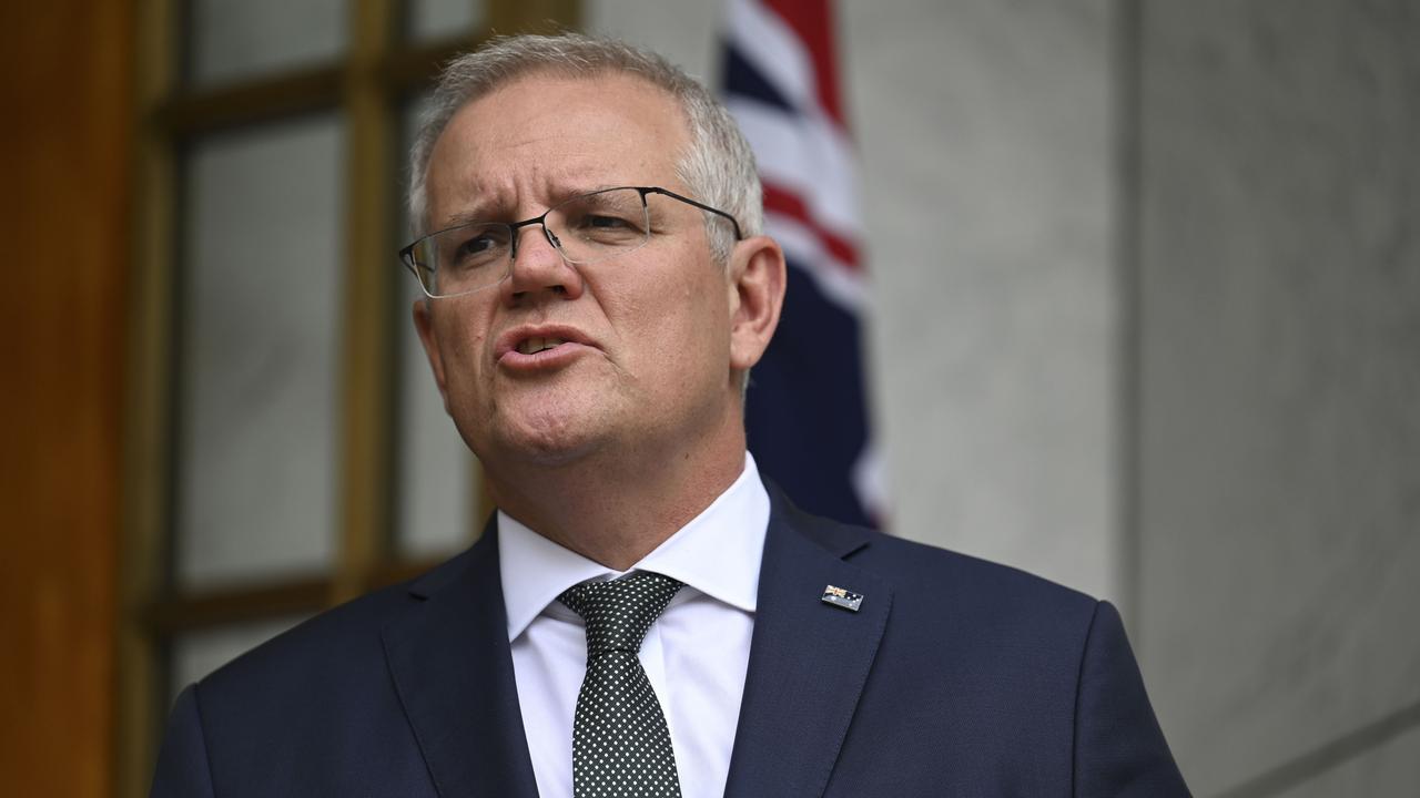 China has accused Australia of “unfounded denigration of smear” over claims it hijacked Scott Morrison’s WeChat account. Picture: NCA NewsWire/Martin Ollman