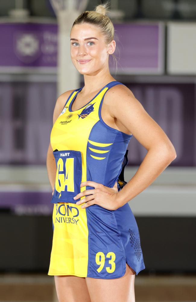 Sapphire Series netball team captain, Hannah Le Sage from Bull Sharks, the Sapphire Series club, as the season starts later this month, Nissan Arena, Nathan, Friday 12th November 2021 – Photo Steve Pohlner