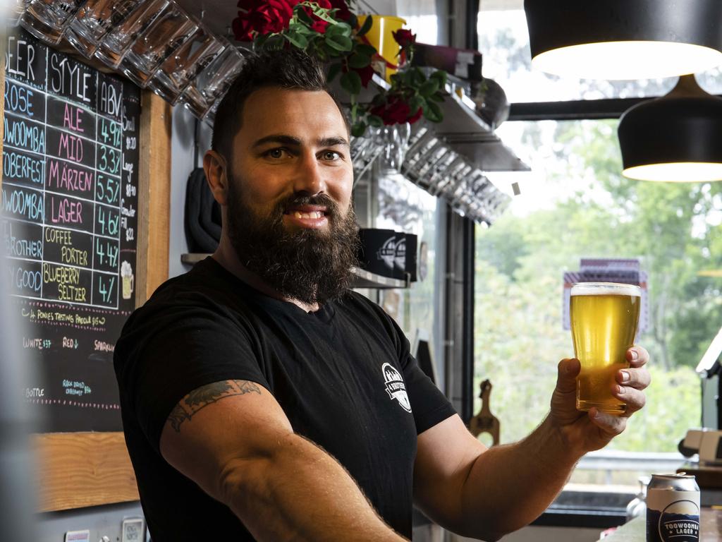 The brewing industry in Queensland is booming, with Adrian Cubit from 4 Brothers Brewing at Toowoomba preparing to expand. Pic Mark Cranitch.