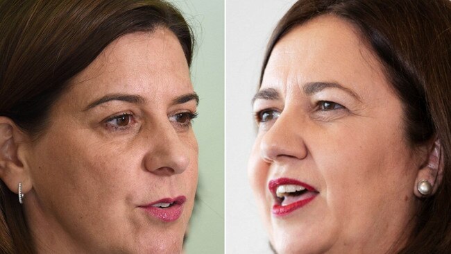 Annastacia Palaszczuk and Deb Frecklington