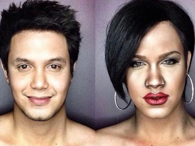 Man’s amazing transformation into female stars