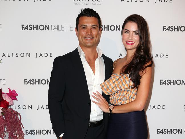 Craig Wing and Johanna Chow Chuen at the Fashion Palette show held at the Art Gallery of NSW in Sydney. The couple married last year.