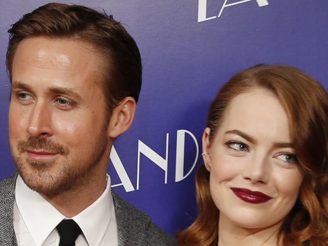 Actors Ryan Gosling and Emma Stone pose for photographers upon arrival at the screening of the film 'La La Land' in London, Thursday, Jan. 12, 2017. (Photo by Joel Ryan/Invision/AP)