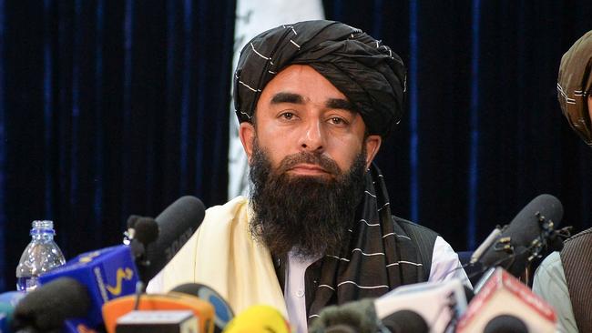 Taliban spokesperson Zabihullah Mujahid. Picture: AFP