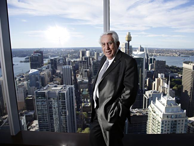 Harry Triguboff, the richest man in Australia, asked for the council to shift the suburb boundary. Picture: Adam Yip