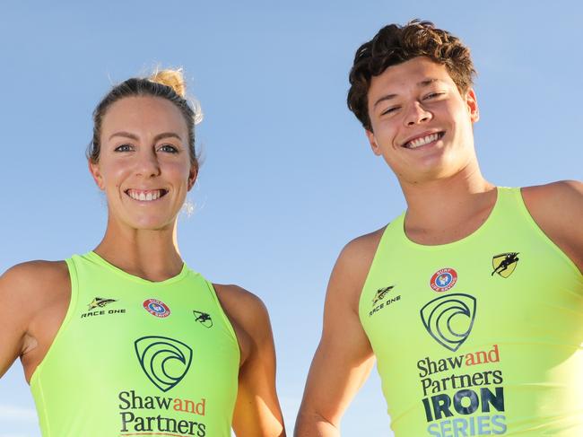 Georgia Miller and Connor Maggs. Picture: Harvpix/Surf Life Saving Australia