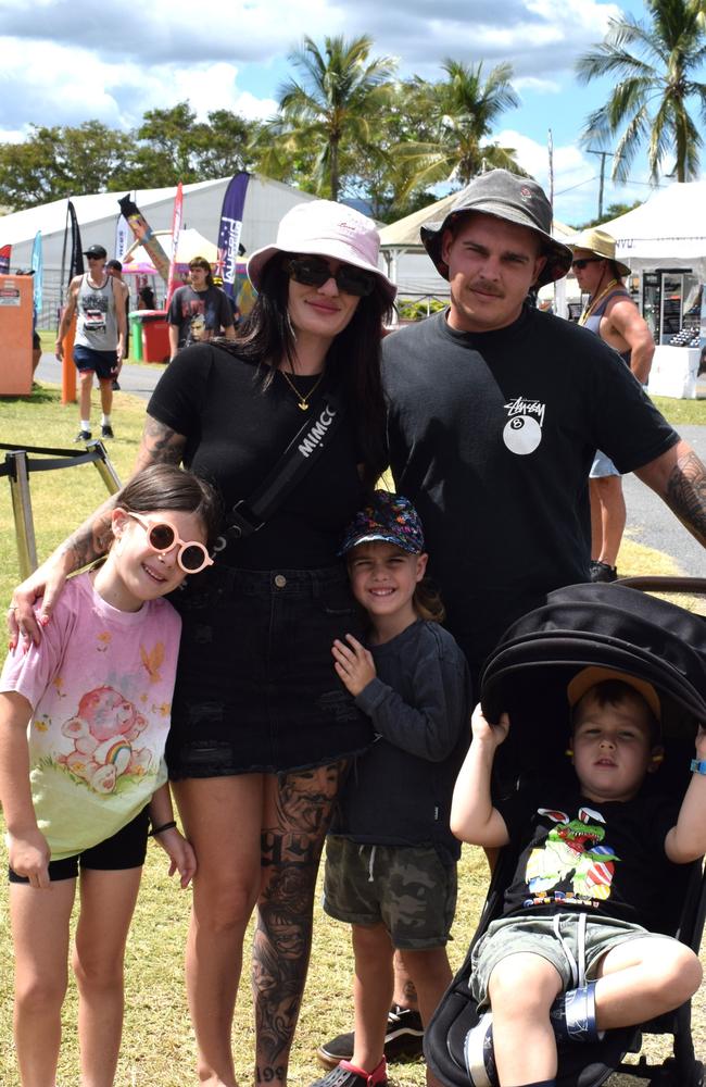 The Spence family at Rockynats 04 showgrounds precinct on March 31, 2024. Picture: Aden Stokes