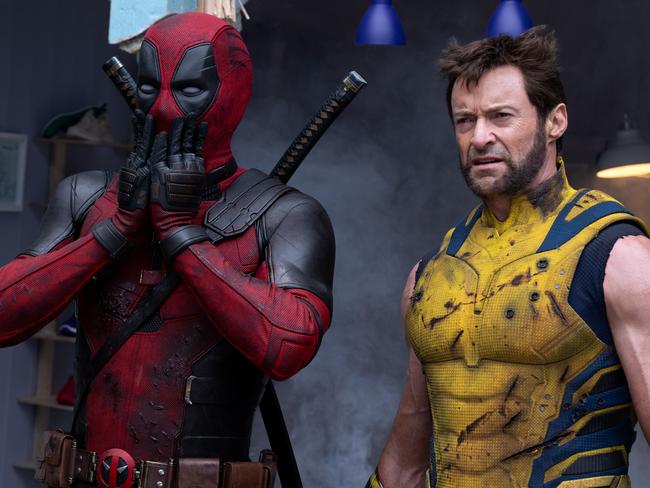 Ryan Reynolds as Deadpool/Wade Wilson and Hugh Jackman as Wolverine/Logan in Deadpool and Wolverine.